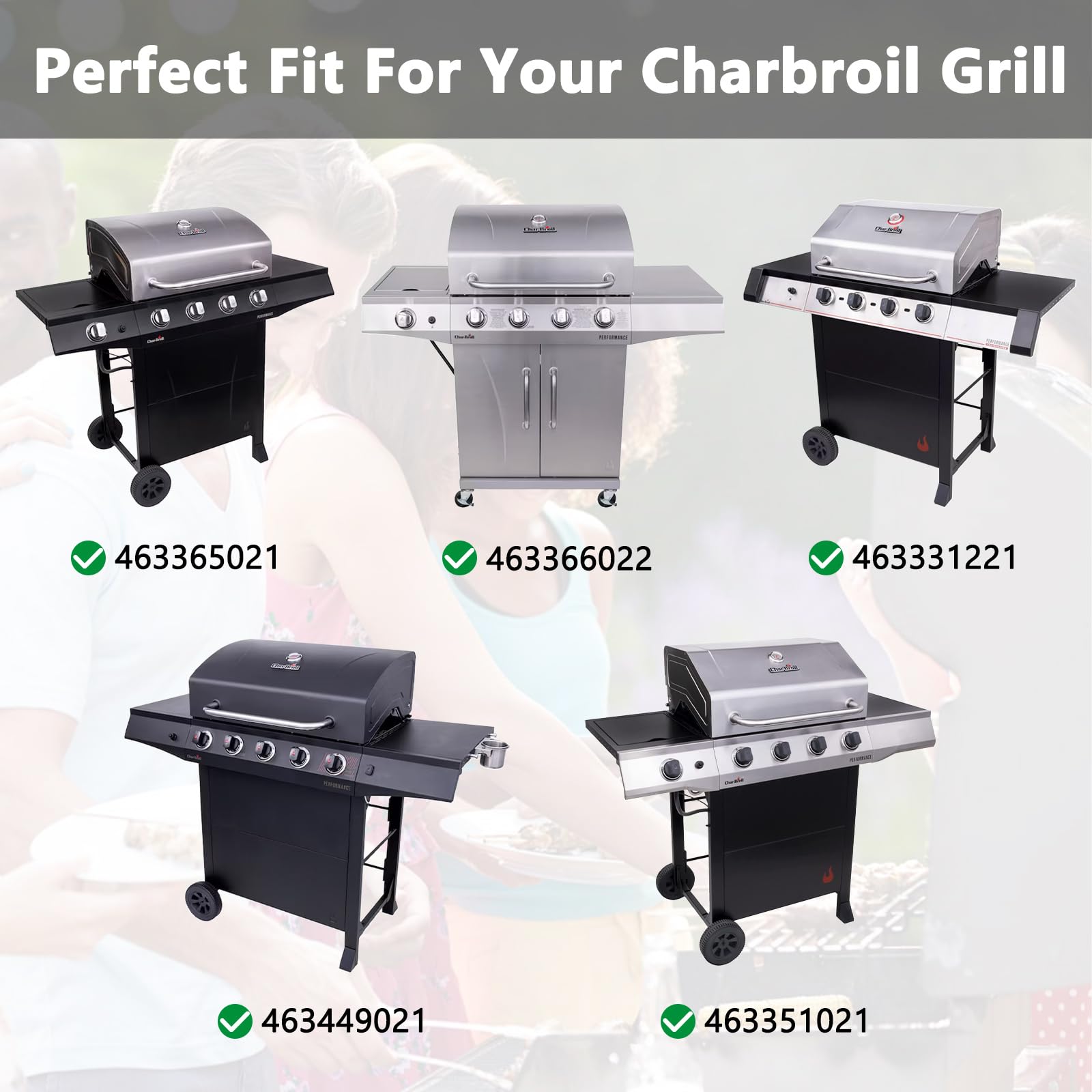 Adviace burners for Charbroil repair kit provide reliable flames for consistent cooking