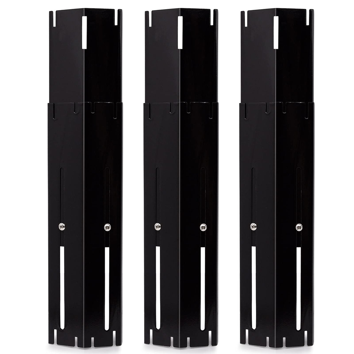 Adviace universal heat plates on a gas grill promoting even heat distribution