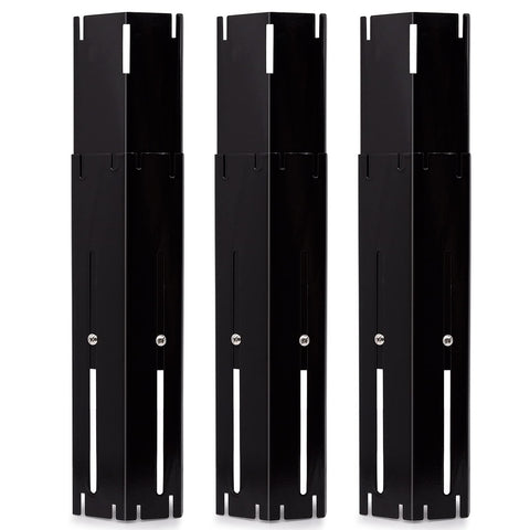 Adviace universal heat plates on a gas grill promoting even heat distribution