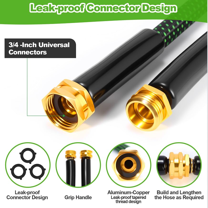 Advinski 10-function nozzle adapts to gardening, car washing, or pet cleaning tasks.