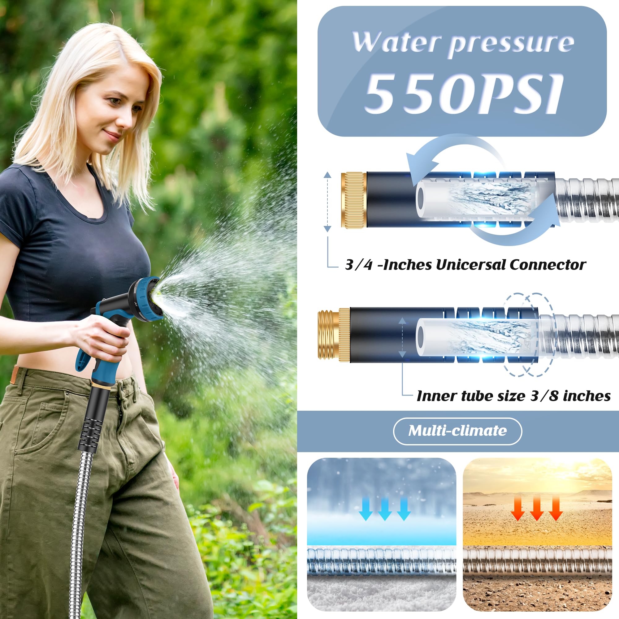 Advinski 550 PSI rating supports powerful, efficient sprays.