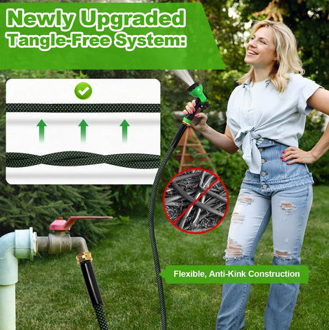Advinski kink-free design keeps water flowing smoothly, reducing interruptions during garden chores.