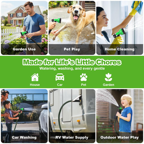 Advinski garden hose standard sizing enables universal compatibility with most connectors.