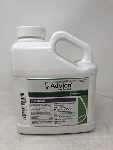 Advion Fire Ant Bait granules spread for broad turf coverage.