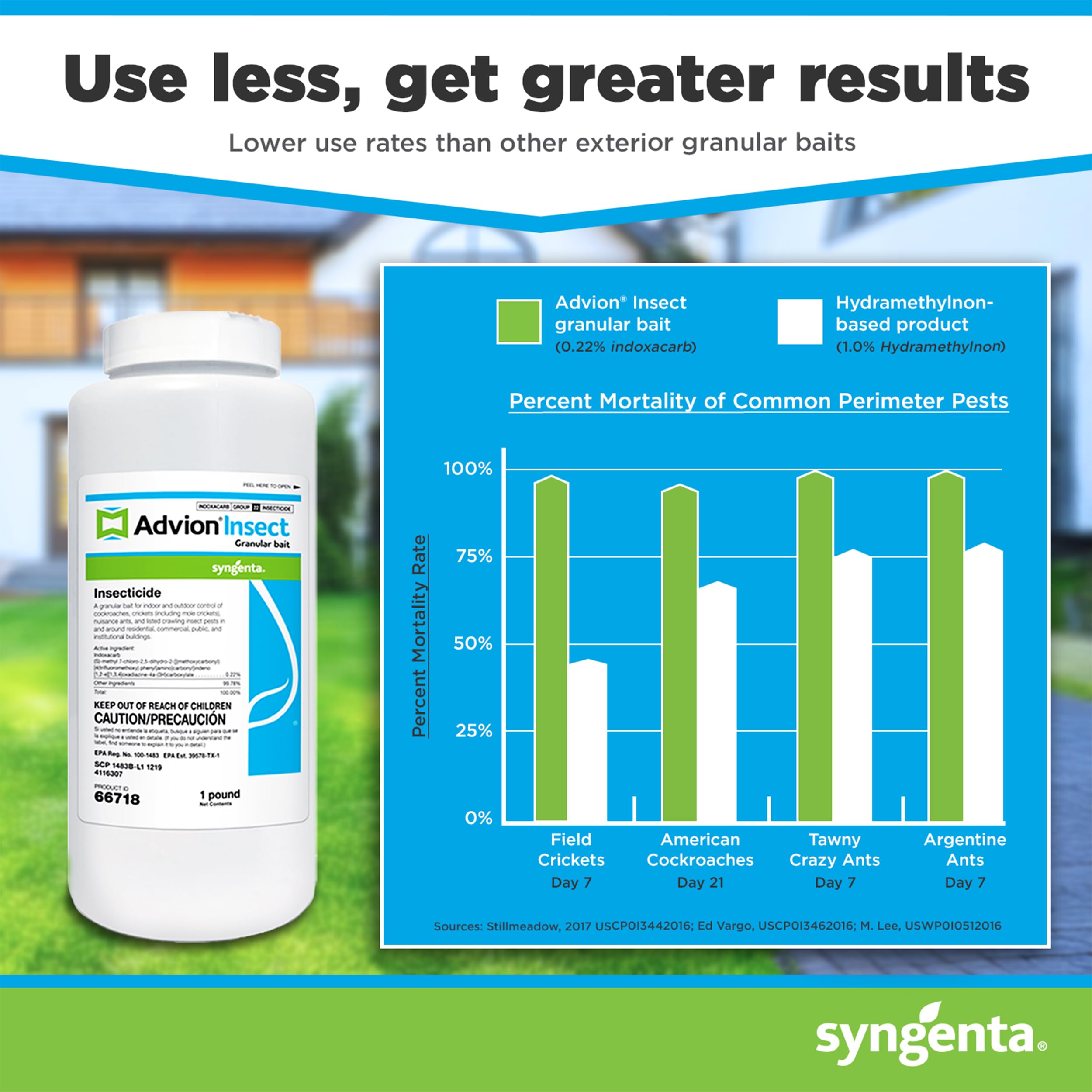 Advion granular bait showing quick results against perimeter pests