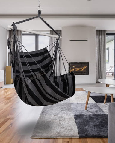 ADVOKAIR hammock chair showing anti-slip rings for rope security