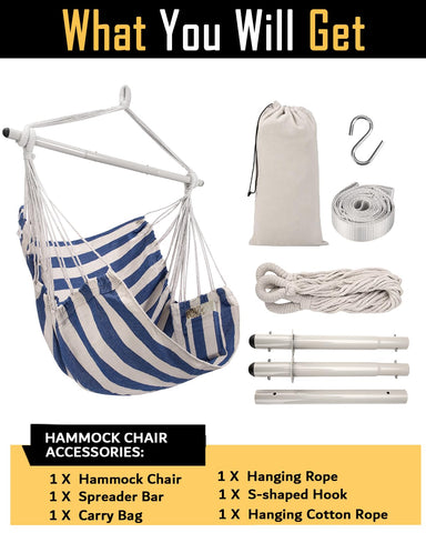 ADVOKAIR hammock chair is machine washable for easy cleaning
