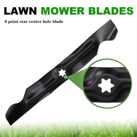 Aeagle 942-04053C 6-point star fitment blade image, boosts stability on 50" mowers.