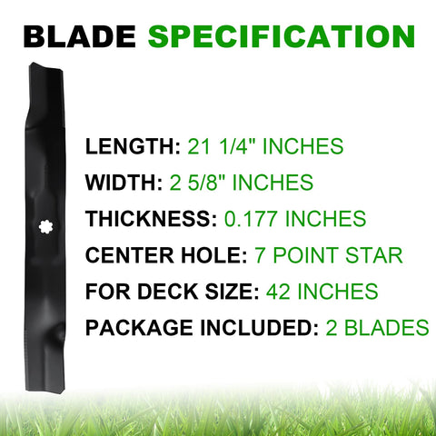 Aeagle AM141034 three-pack blades for extended mowing sessions.