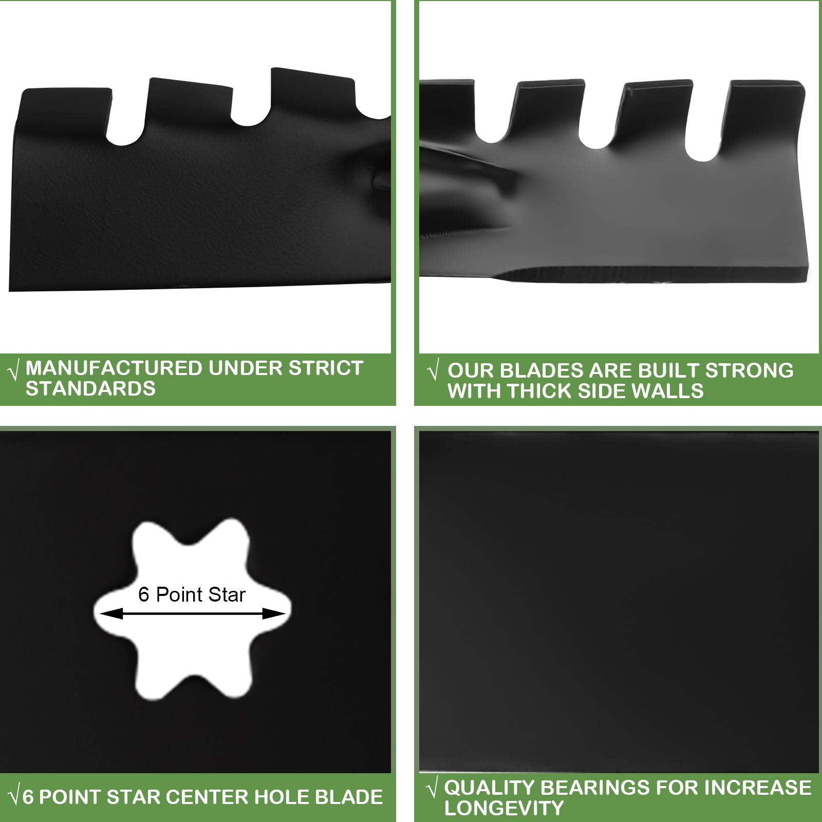 Aeagle blade compatibility chart highlighting Cub Cadet and Troy-Bilt models.