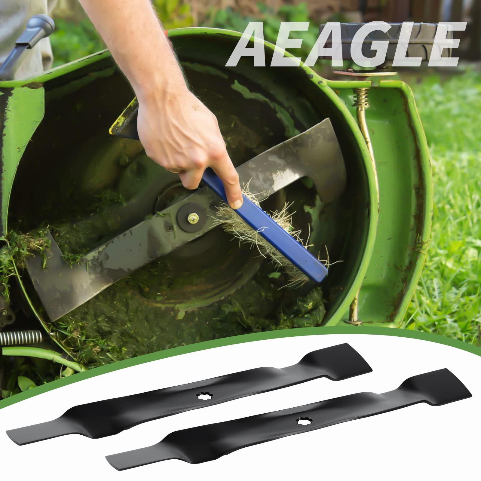 Aeagle blade dimensions diagram highlights 21-1/4 inch length and 2-3/4 inch width.