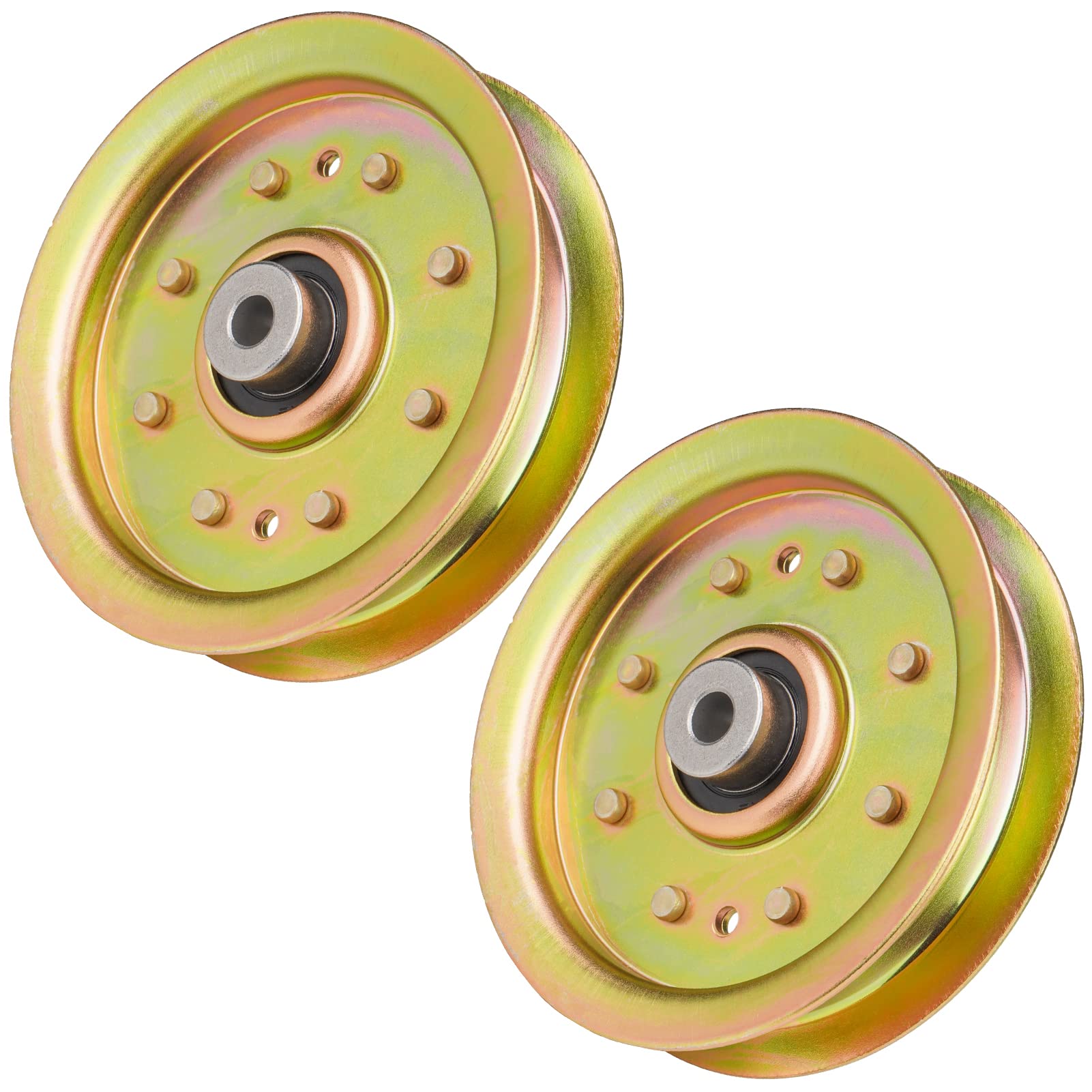Aeagle flat idler pulley close-up showing 3/8 in ID for precise fit