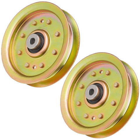 Aeagle flat idler pulley close-up showing 3/8 in ID for precise fit