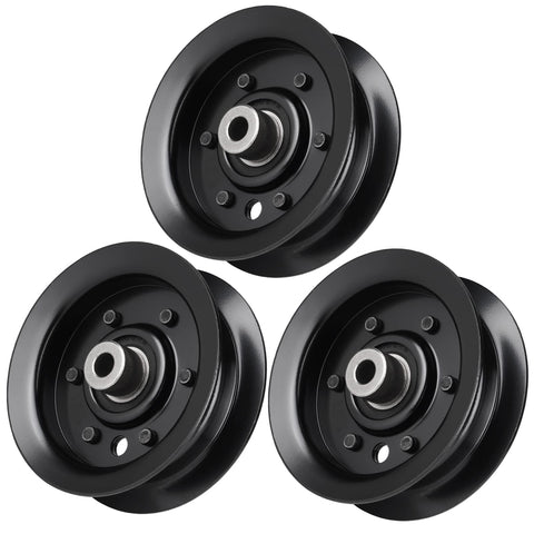 Aeagle flat idler pulley for Exmark Toro 42 inch decks boosts belt tracking