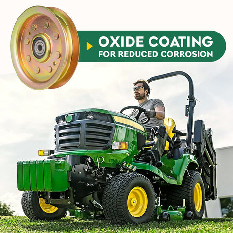 Aeagle flat idler pulley compatible with MTD models reduces wear and noise
