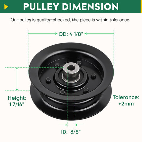 Aeagle flat idler pulley install-ready pack of three for compatible models