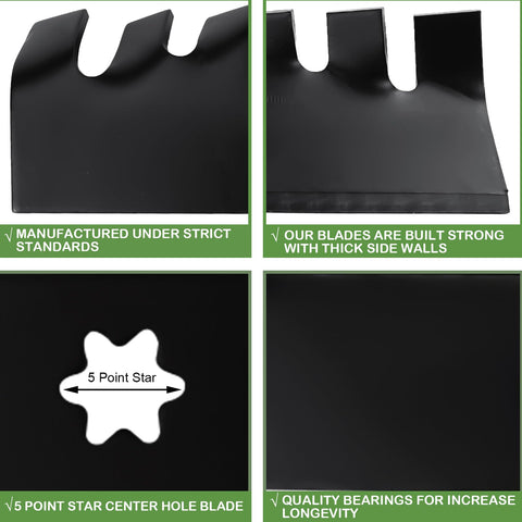 Aeagle blade packaging highlighting durability and a one-year warranty.