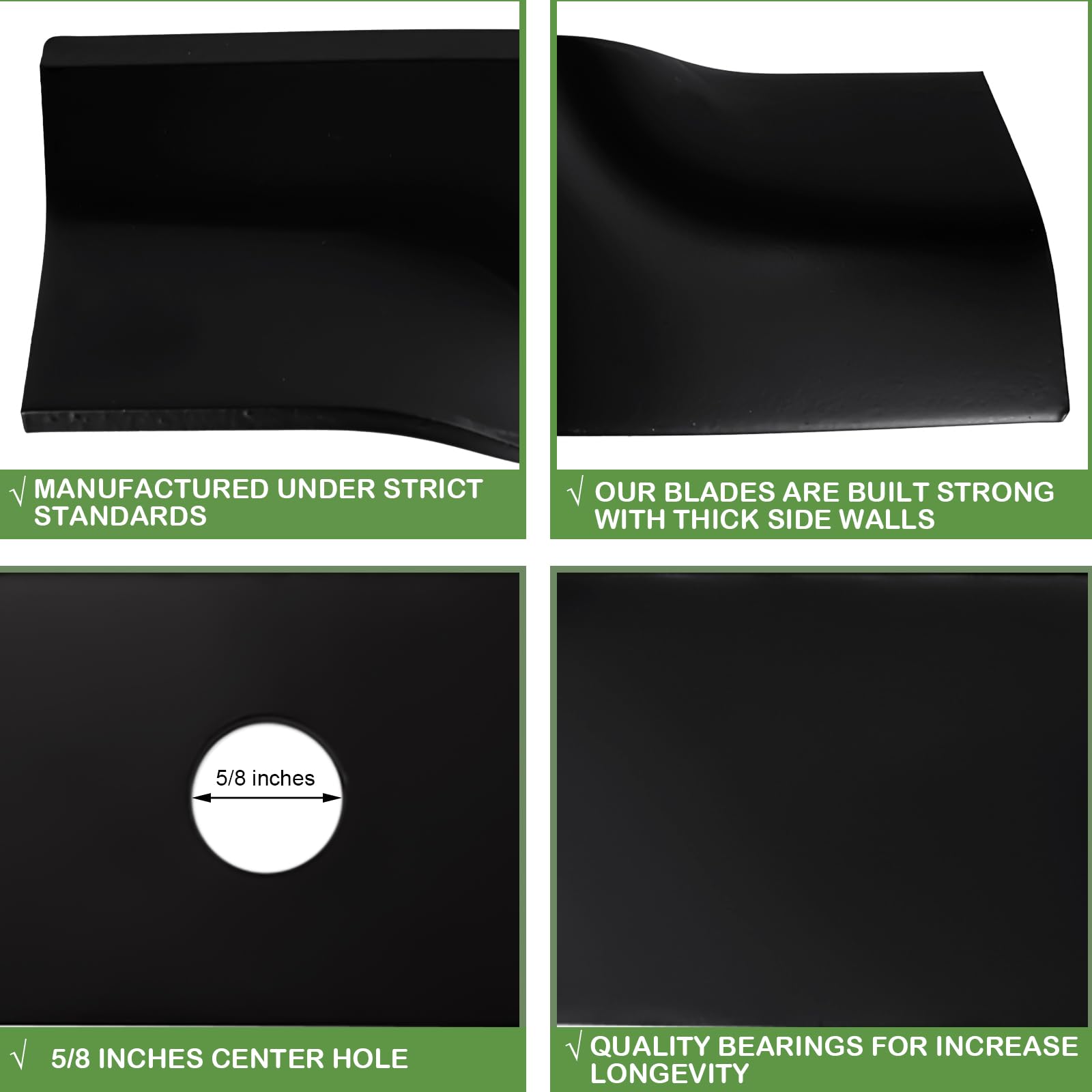 Aeagle replacement blades set sturdy build for durable lawn mower parts