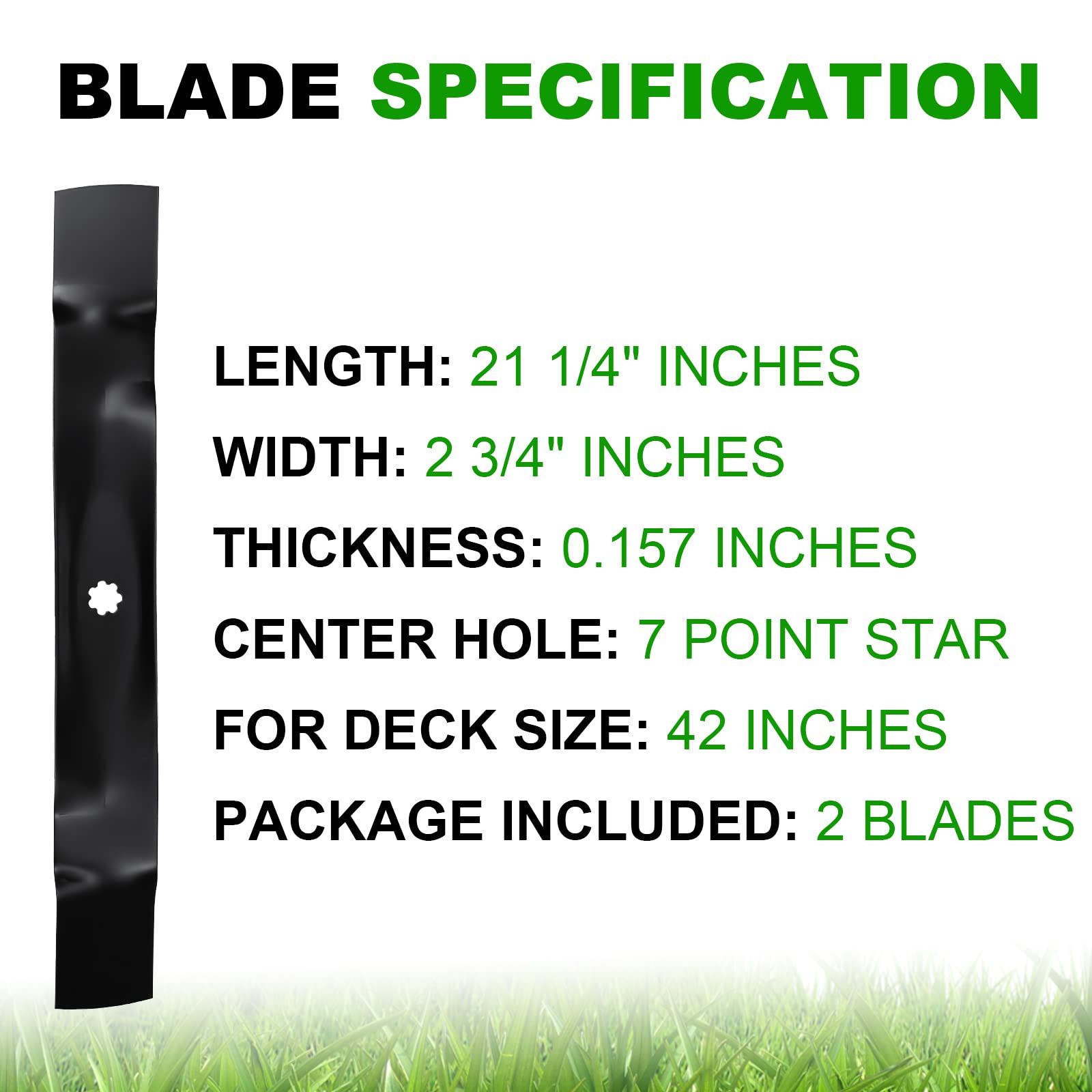 Aeagle two-pack blade set displayed with packaging for quick replacement.