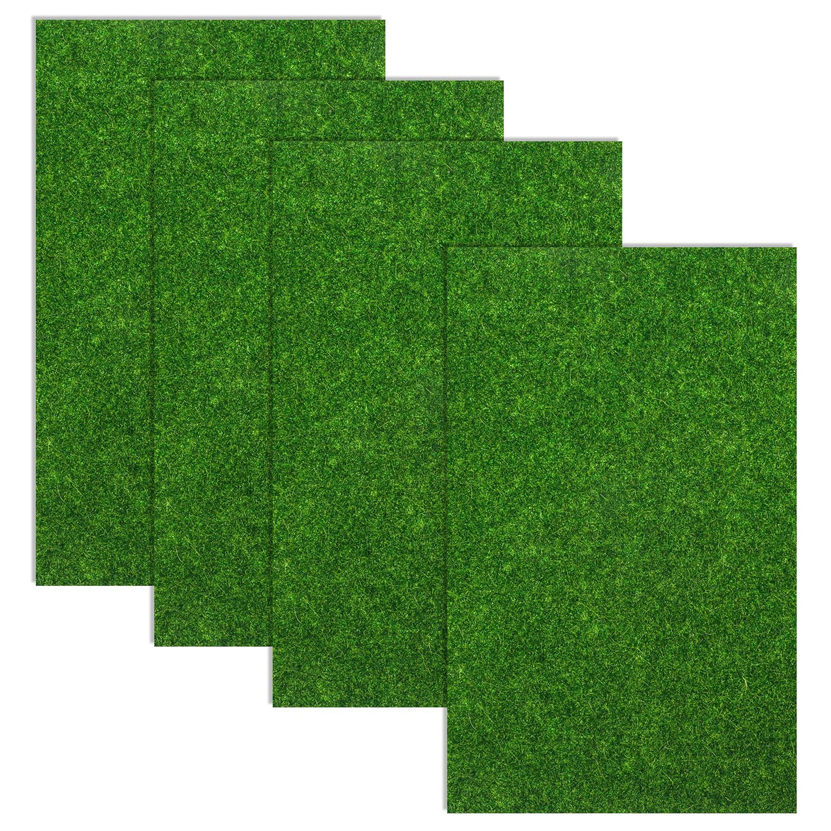 AEAOCVO artificial grass 15x25 cm mat for dollhouse landscaping and micro landscapes.