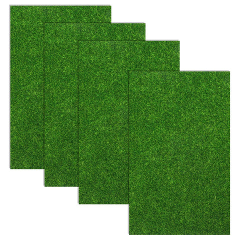 AEAOCVO artificial grass 15x25 cm mat for dollhouse landscaping and micro landscapes.