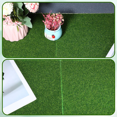 AEAOCVO 15x25 cm lawn mats for crafts and dollhouse scenes.
