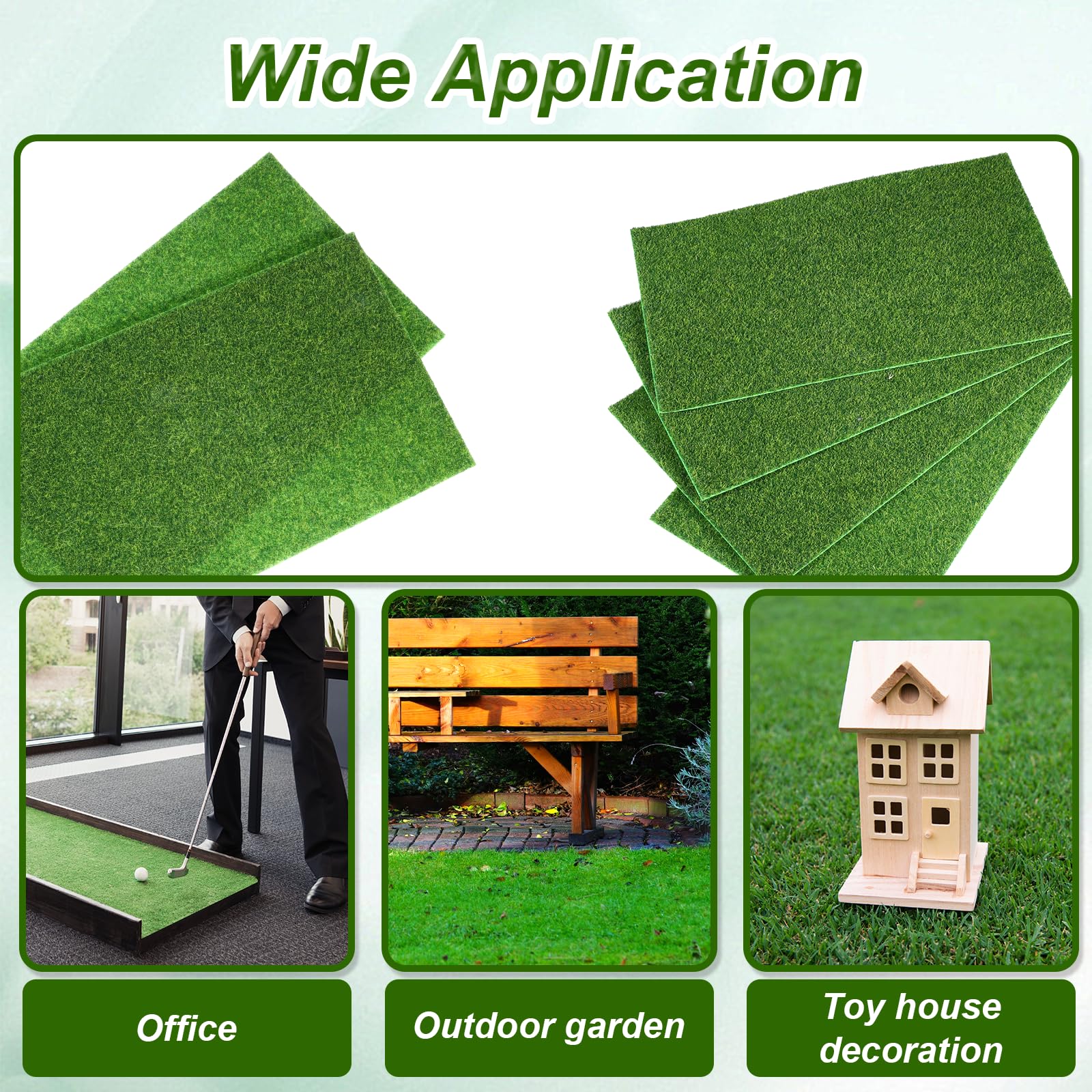 AEAOCVO tiny grass decor for glass containers and miniature gardens.