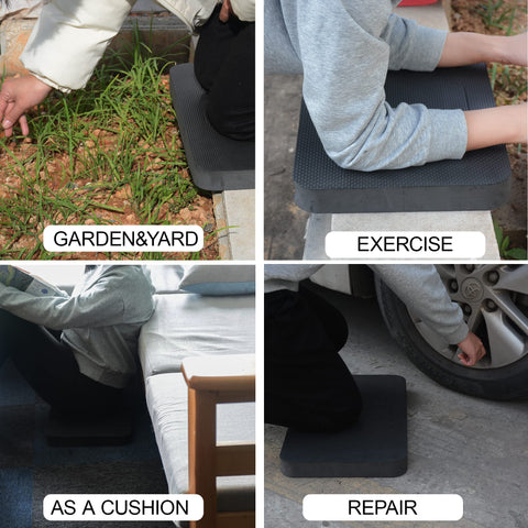 AebDerp kneeling pad aiding gardeners with low-level tasks.