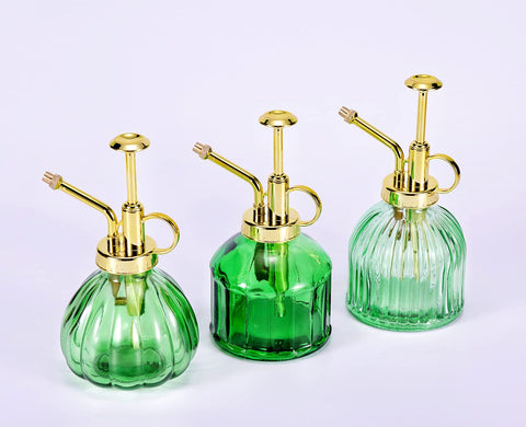 Aebor glass plant mister set, includes top pump.