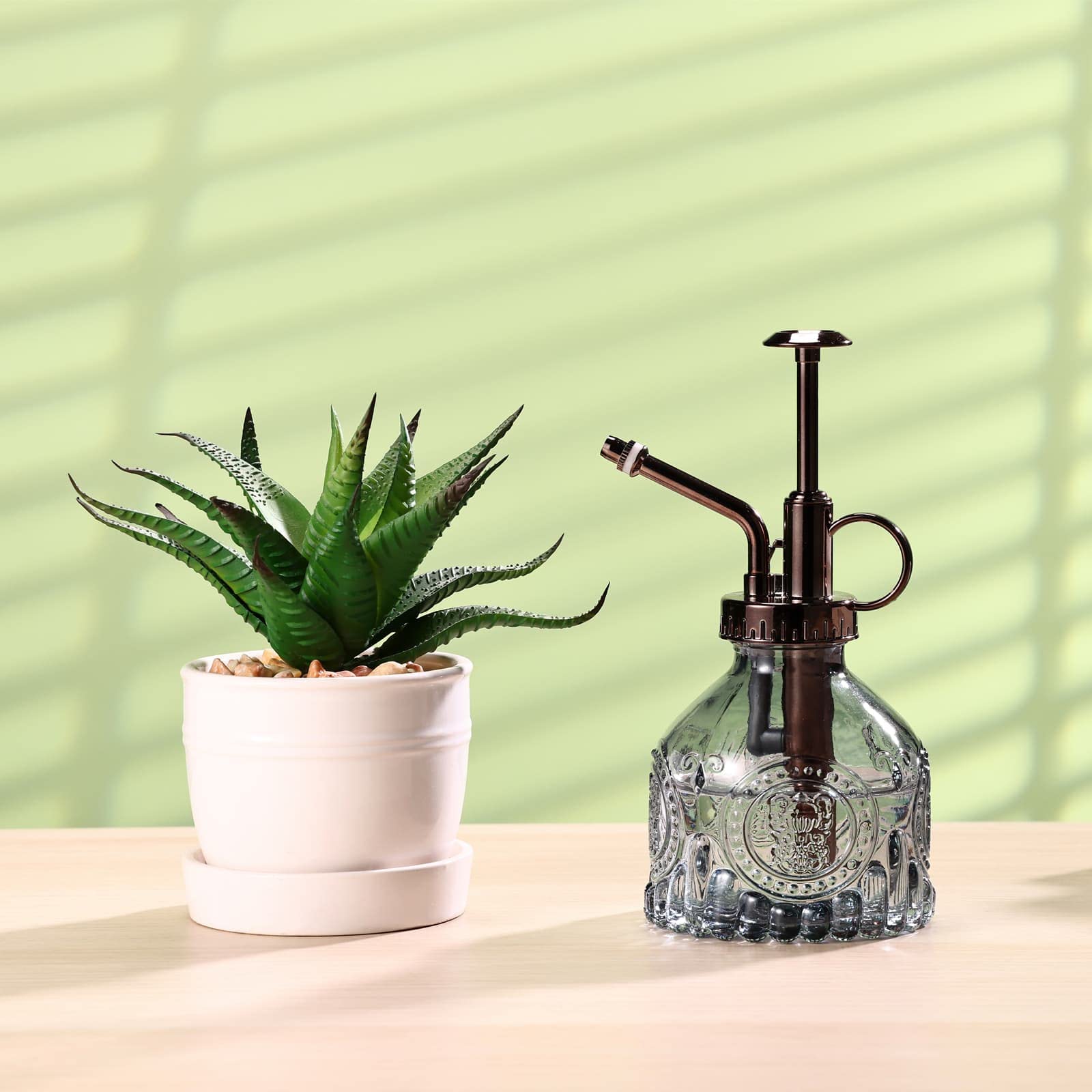 Aebor small watering can mister designed for compact plants.