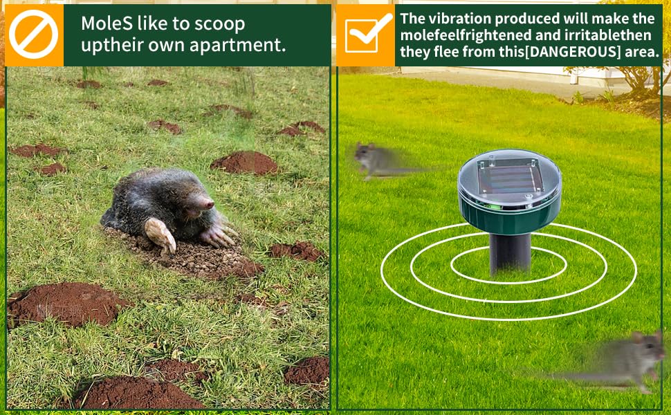 AECITY easy-install pest stakes with 180-day warranty for peace of mind.