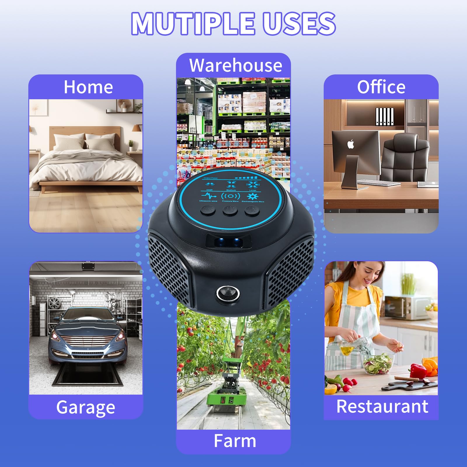 AECITY compact plug-in design fits kitchens and bedrooms