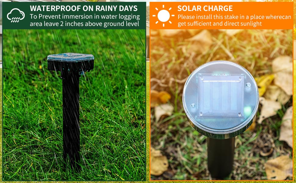 AECITY vole repellent for outdoor lawns, keeps pests away without chemicals