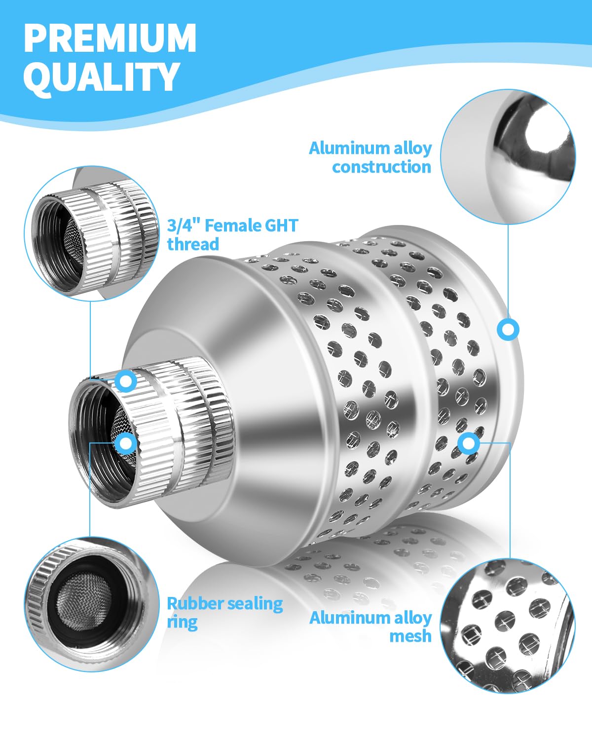 Aecsze aluminum sprinkler head showcasing corrosion-resistant durability.