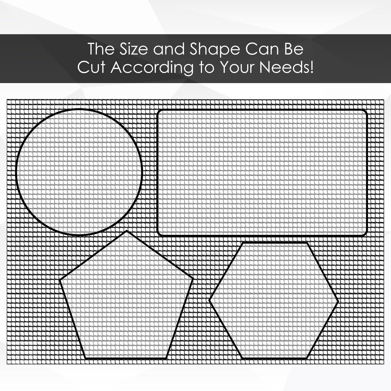 AEDOVE cut-to-fit mesh mat protects potting mix during watering.