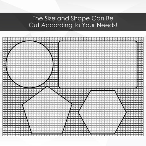 AEDOVE cut-to-fit mesh mat protects potting mix during watering.