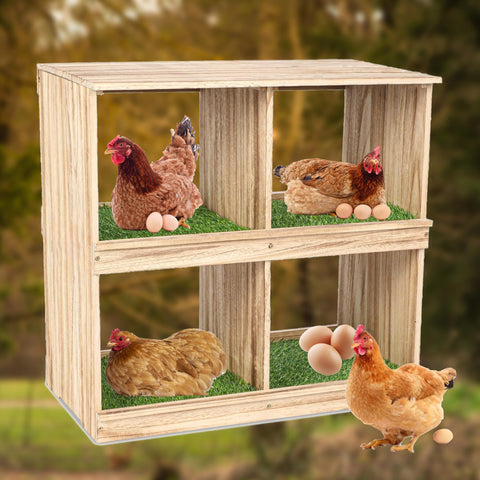AEFPOYMXU coop decorative nest-lawn pad improves the coop look.