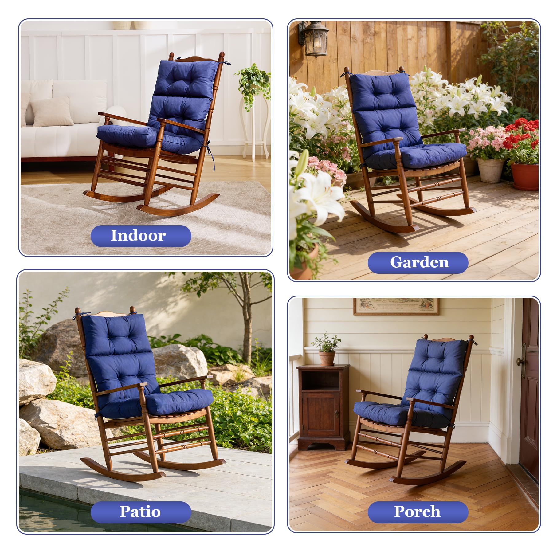 Aegisun fade-resistant fabric maintains vibrant navy color in sunlit spaces