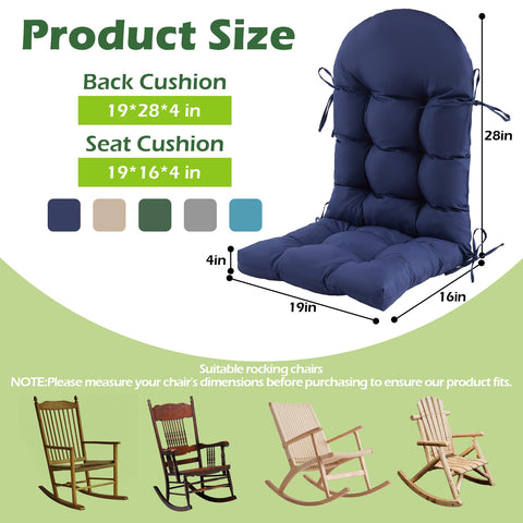 Aegisun rocking-chair cushions on chair outdoors for durable, all-weather support.