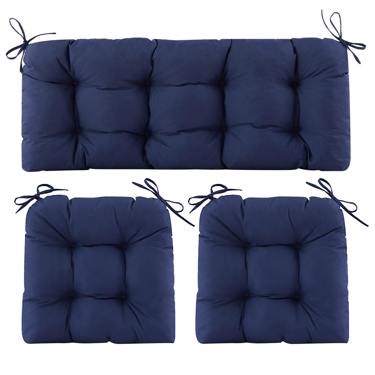 Aegisun wicker loveseat cushion provides a roomy 44x19 inch fit for outdoor lounging