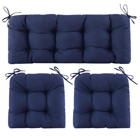 Aegisun wicker loveseat cushion provides a roomy 44x19 inch fit for outdoor lounging