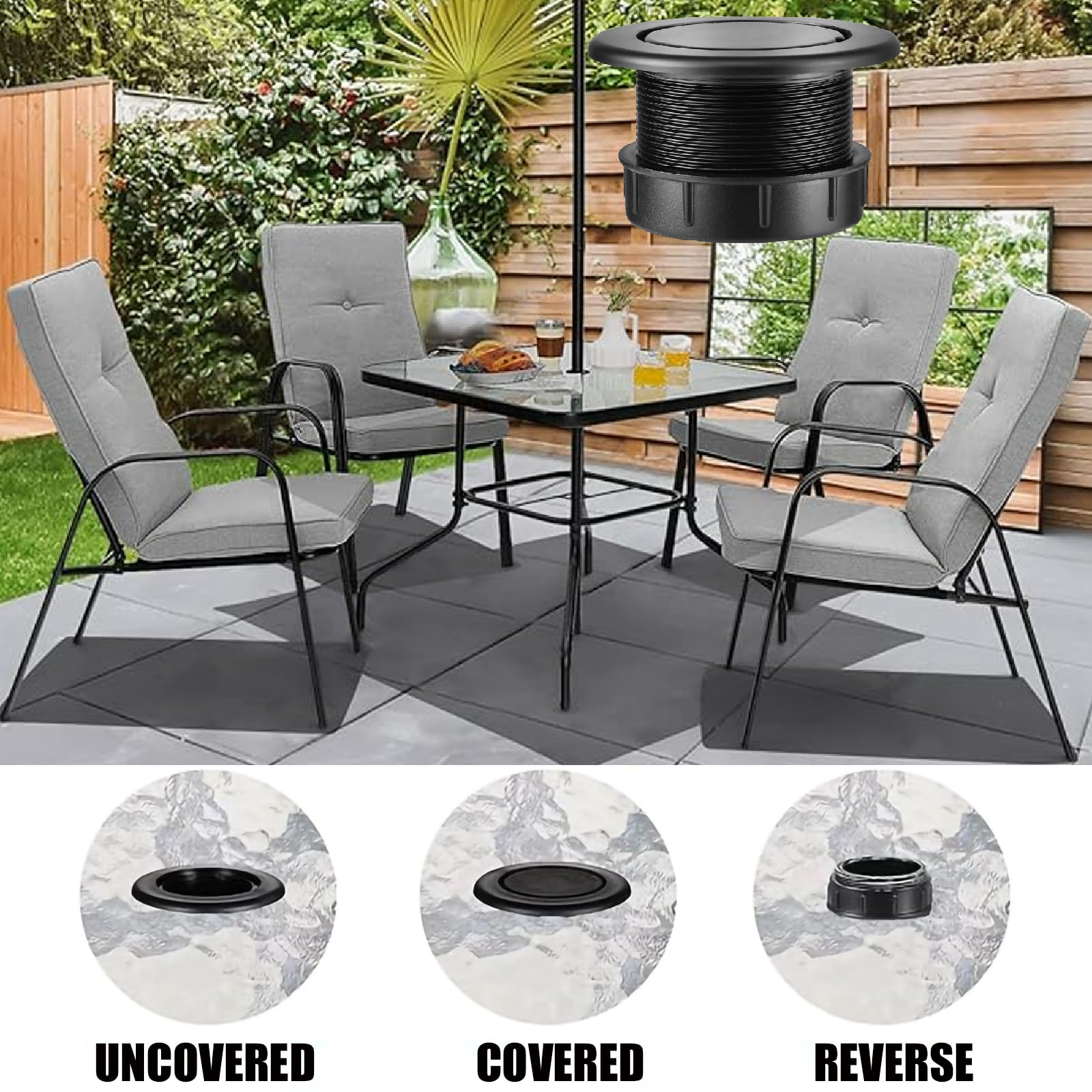 AEIOUD easy-install threaded design prevents loosening