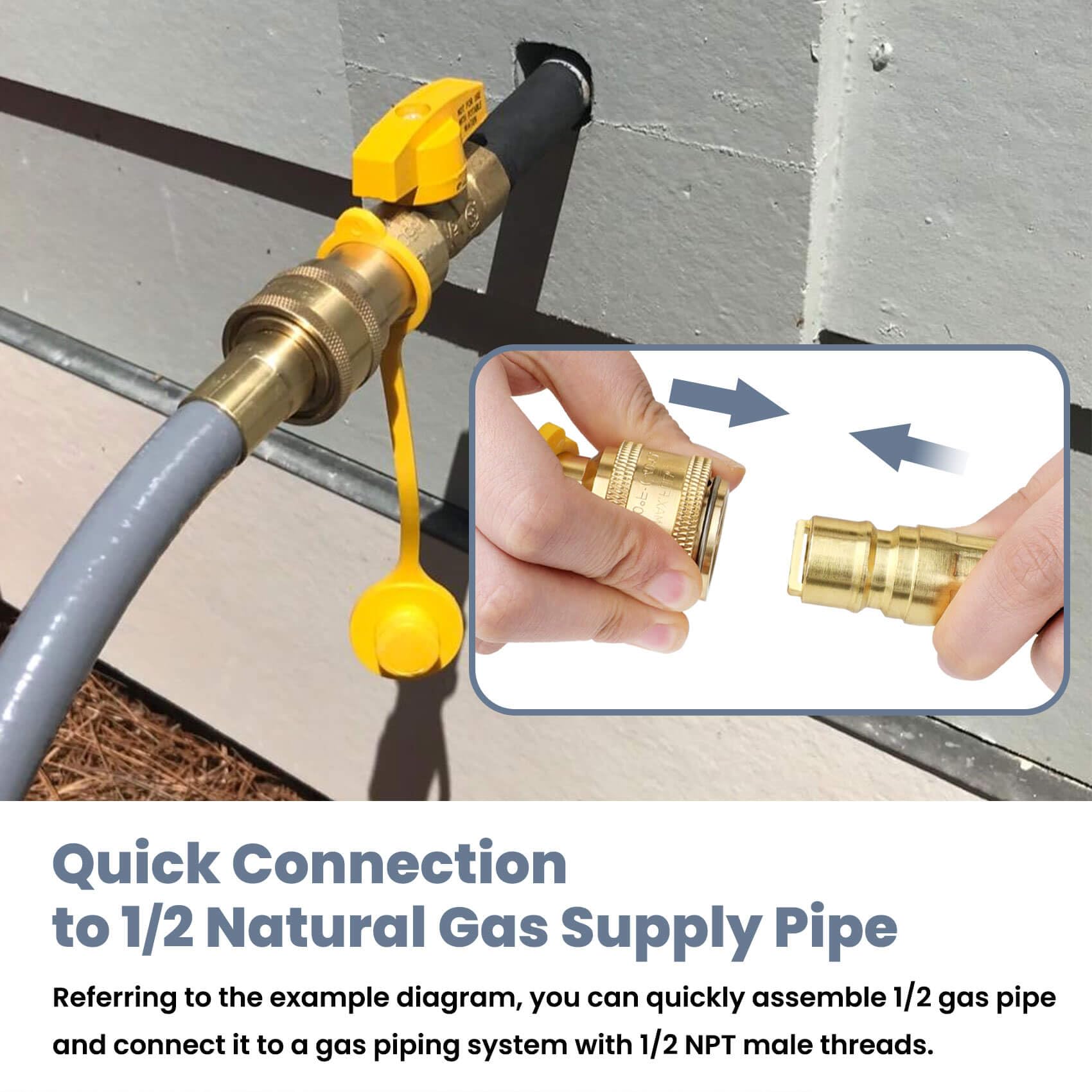 Aekops weather-resistant hose designed for outdoor gas installations