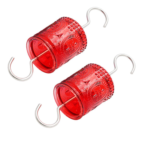 Wide opening hook on Aelean ant moat for hanging