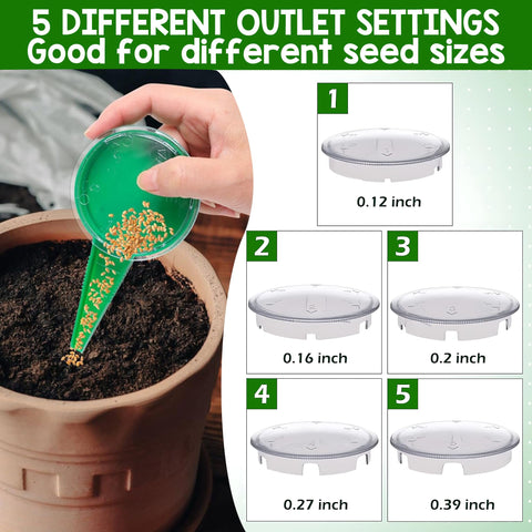 Aeloer garden tools set in use for digging, spacing, and sowing in a bed