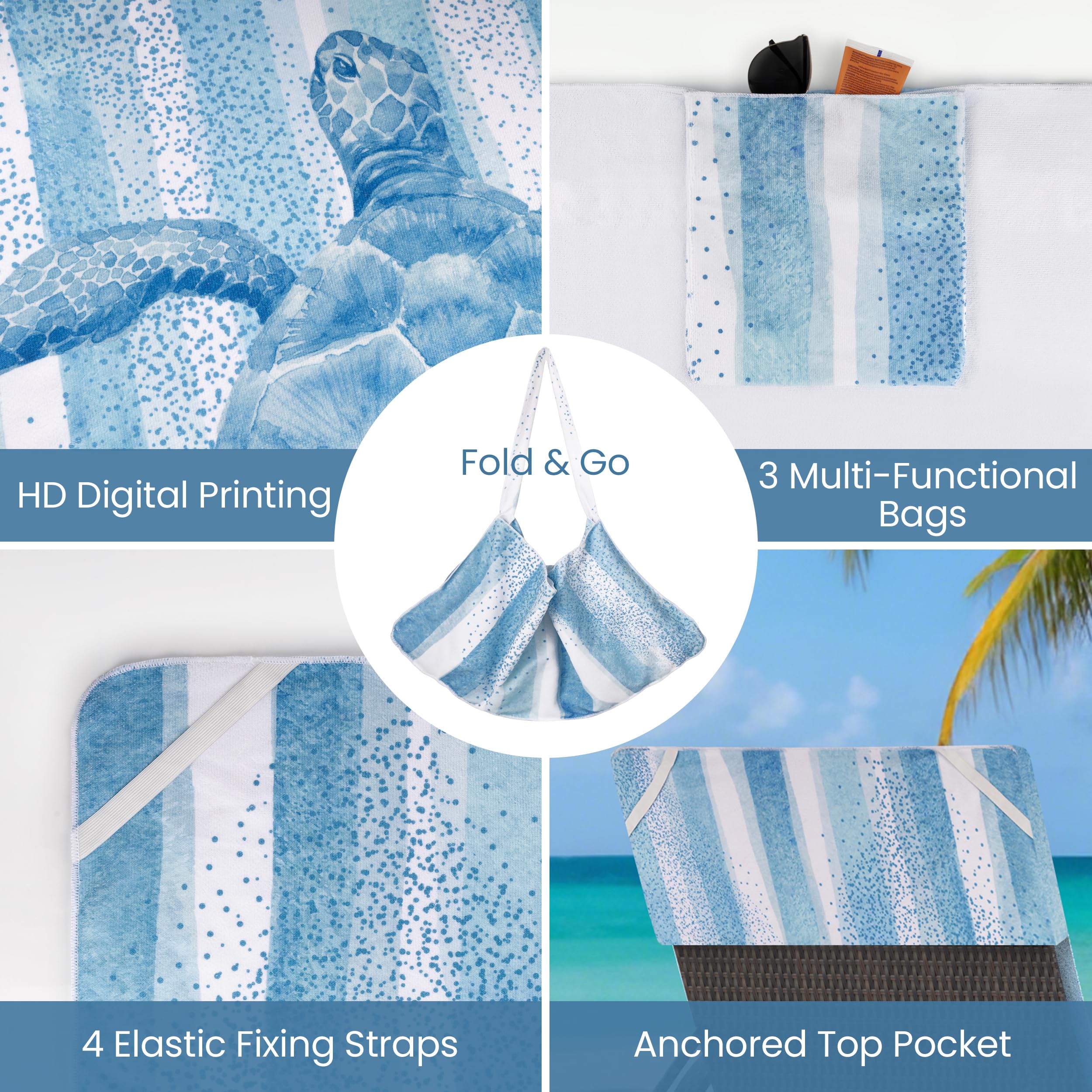 AELS 85-by-30-inch cover fits most lounge chairs for full coverage