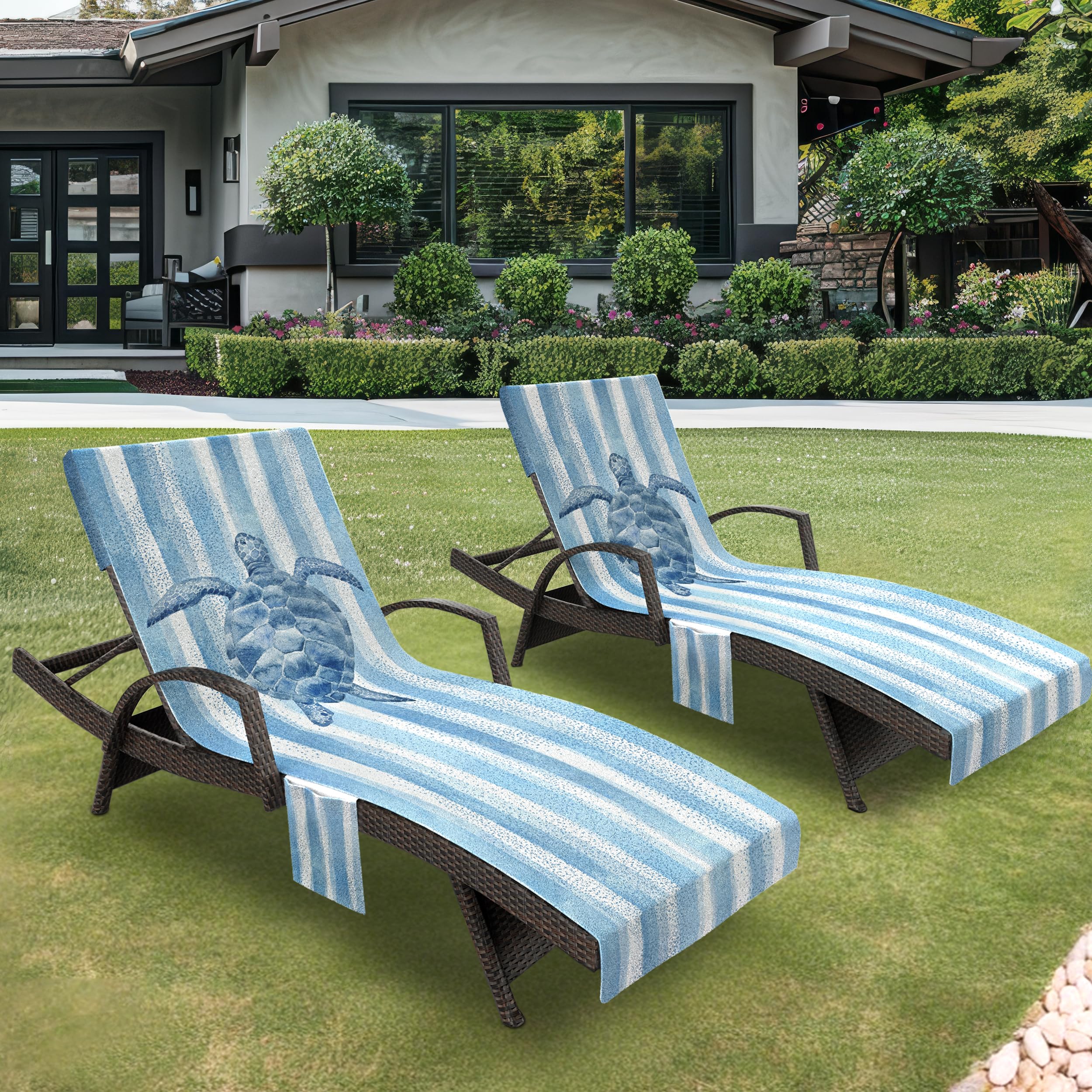 AELS pack of 2 towels offers a matching set for multiple chairs