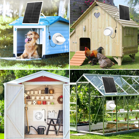 AEQ solar fan day-night use supports cooling from sun to evening.