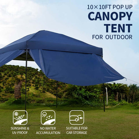 AERGERGER canopy sidewalls add privacy and extra shade