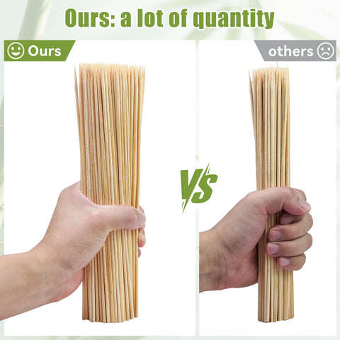 Aerisque 10-inch bamboo skewers for barbecue and kebabs